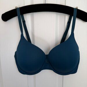 Victoria's Secret 34D Perfect Shape Bra Dark Midnight Blue Ultra Soft